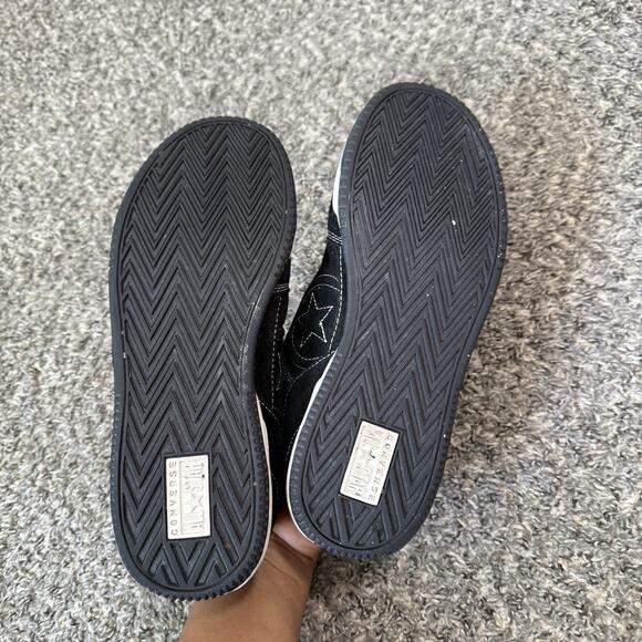 Vintage Converse One Star Black Suede Sneakers Shoe Puffy Fat Tongue Chunky 10 - Picture 7 of 8